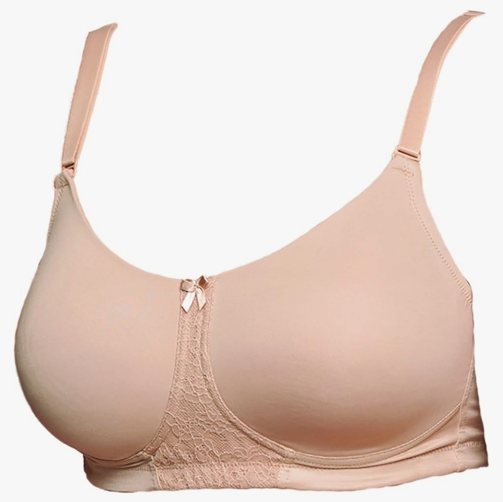 Nearly Me - #540 Molded Cup Pocket Bra, Nude Size 36B